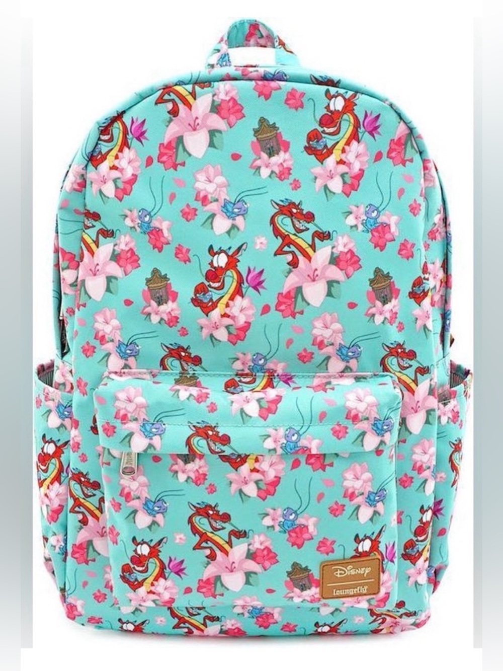 Loungefly Mulan Mushu and Cri-Kee Nylon Backpack “Rare” NWT - Picture 1 of 14